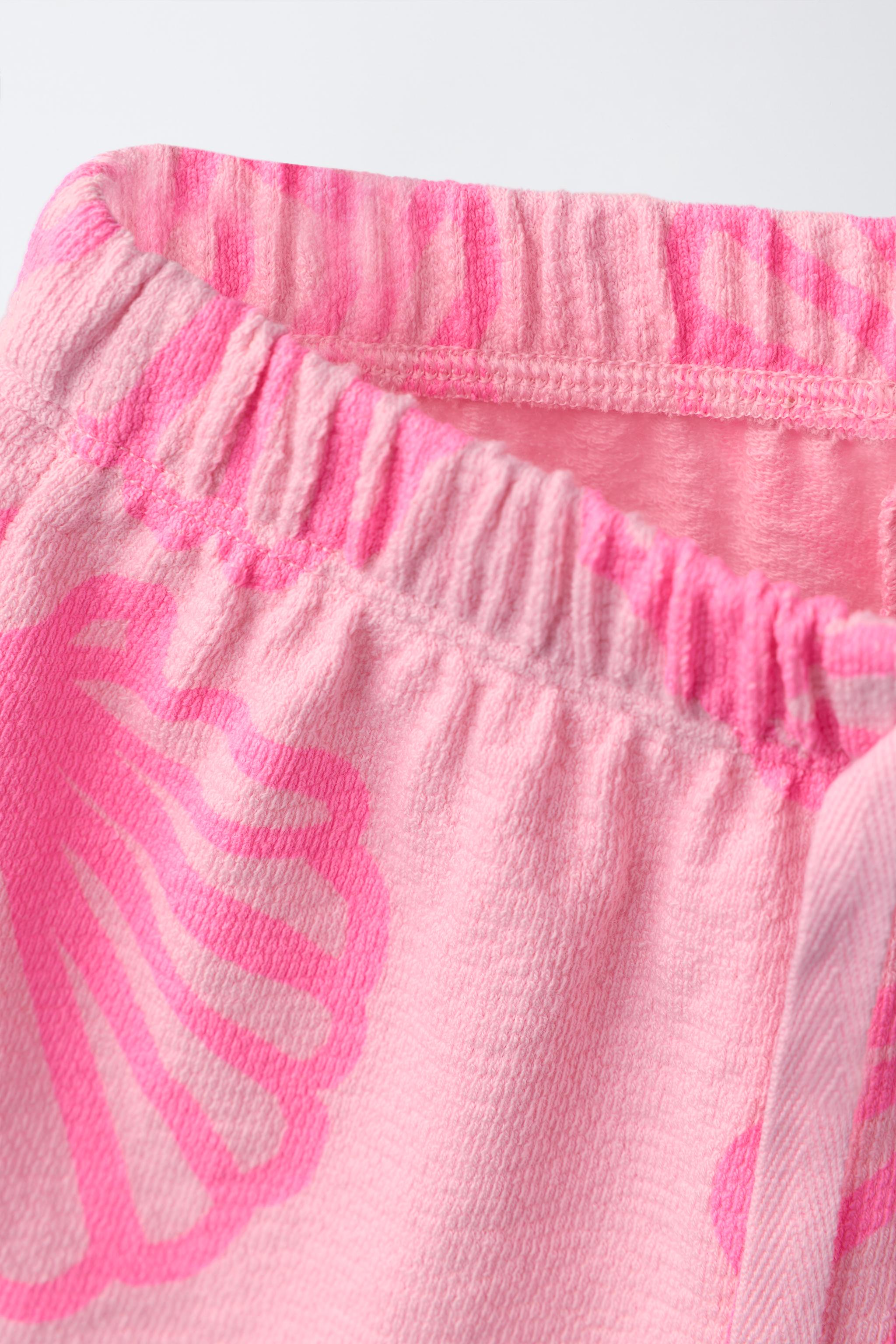 SHORT À IMPRIMÉ COQUILLAGES FLUO